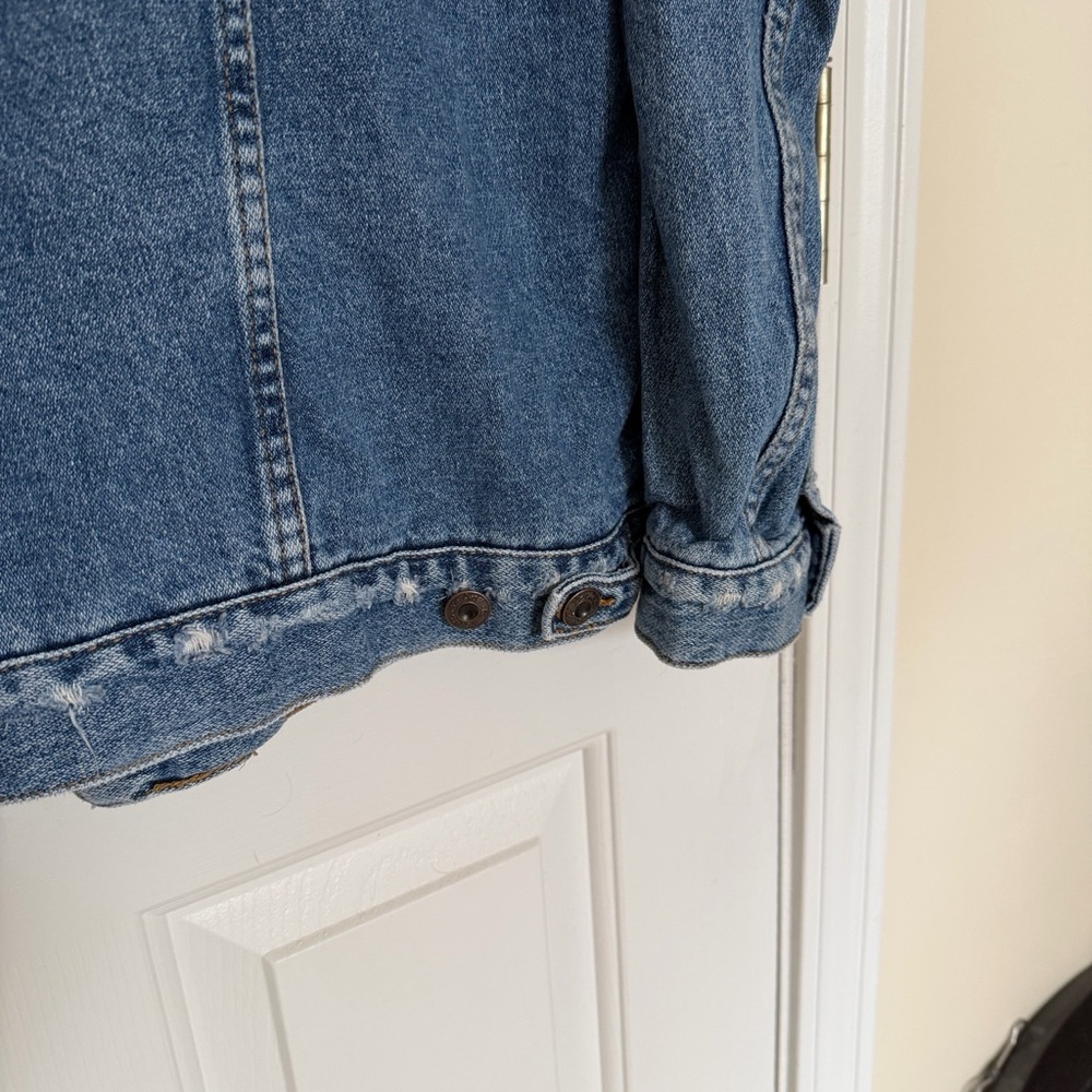Free People Blue Jean Jacket (lightly distressed) - Picture 7 of 7